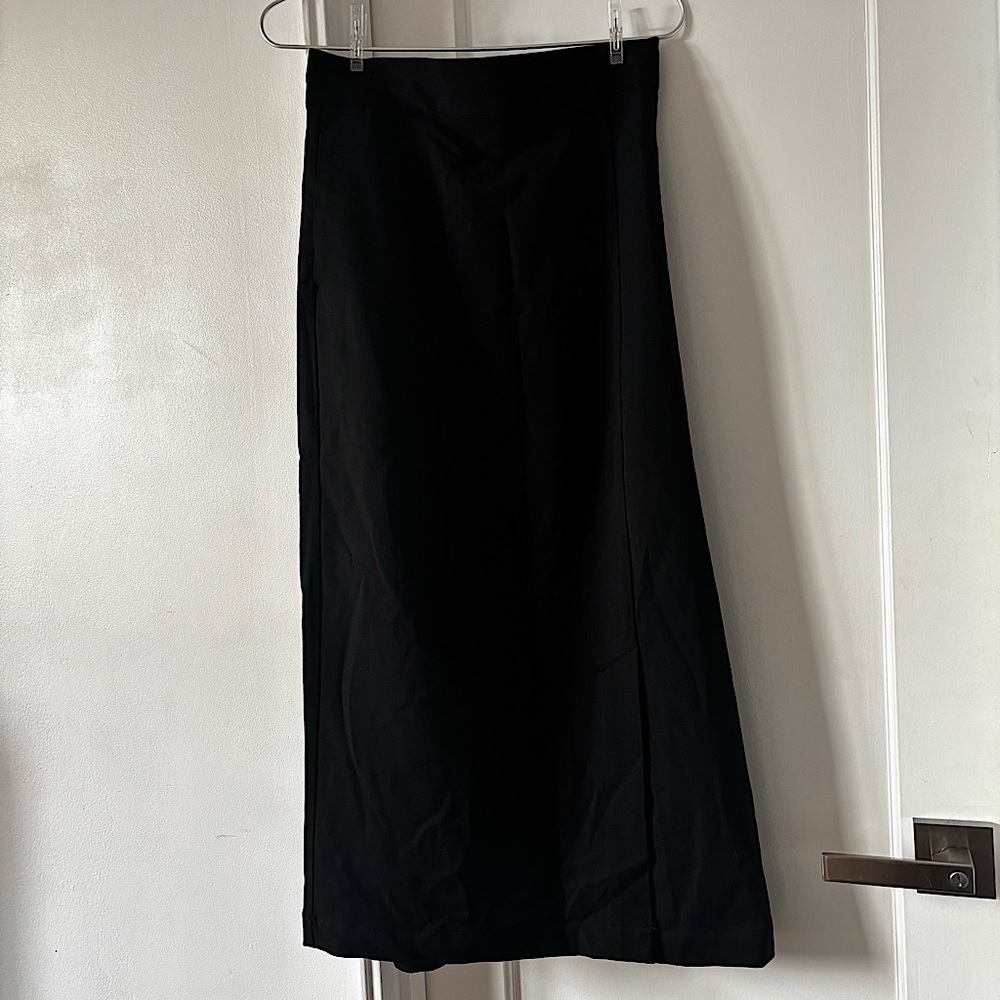 nico and… Black Front Slit Pencil Long Skirt